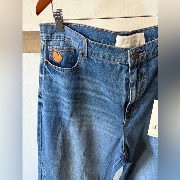 Gloria Vanderbilt X Christian Siriano|Boho wide leg jeans in plus size,NWT••• - Picture 3 of 13